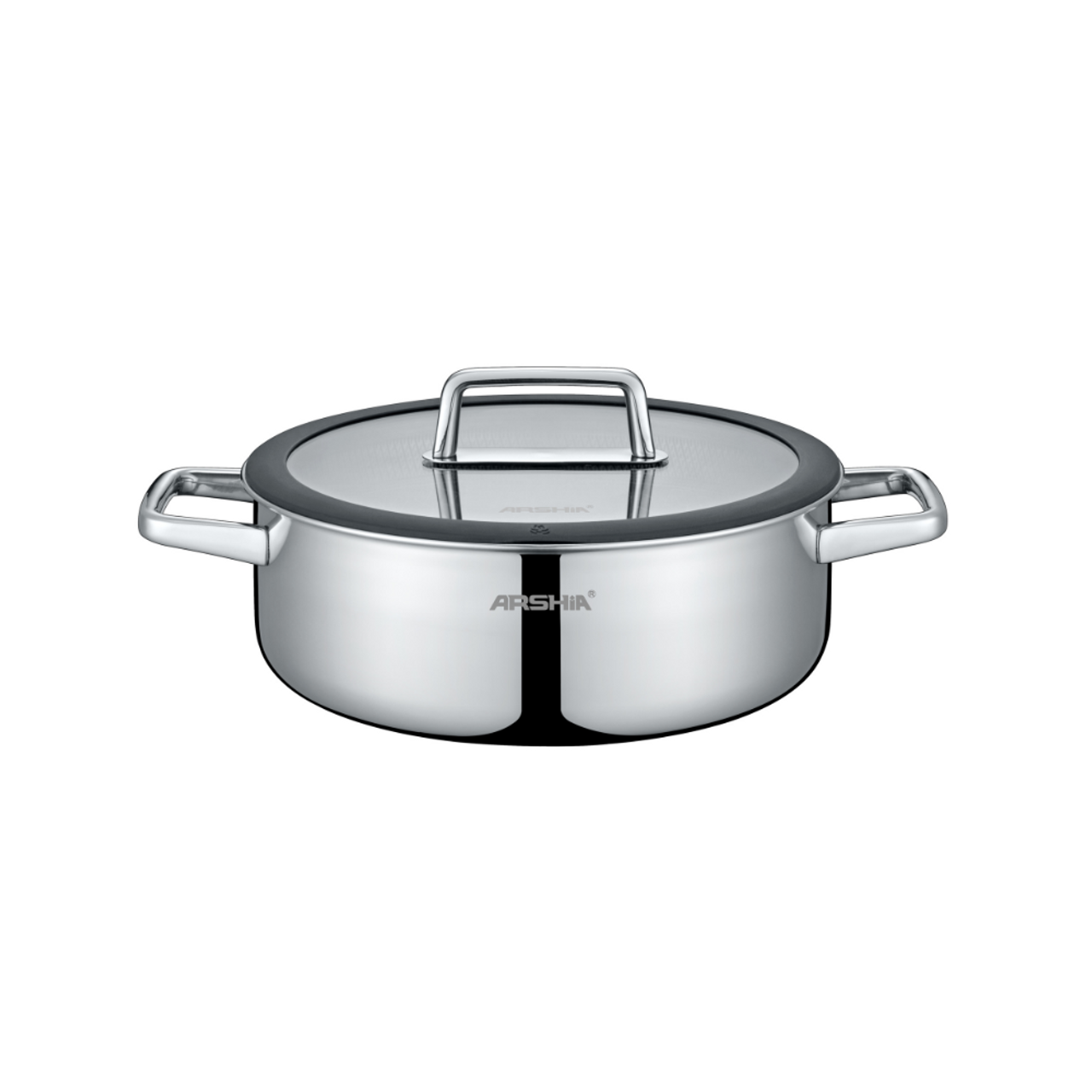 ماهیتابه دوسته ۳۰سانت کف لیزری عرشیا مدلSS050-3342